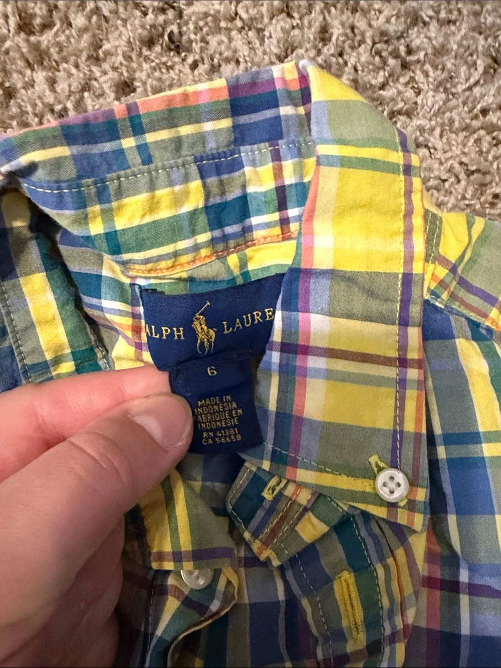 Bundle of 2 Ralph Lauren Plaid Short-Sleeve Button-Down Kids Shirt